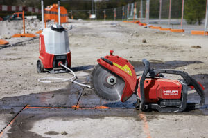 Rcc slab concrete cutting