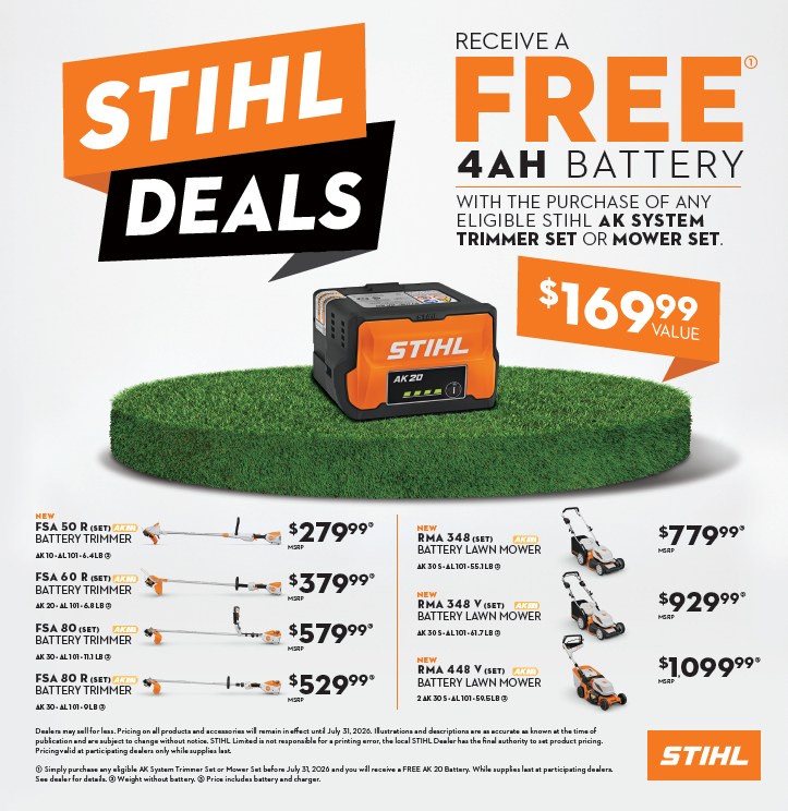 Stihl Spring Free AK20 Battery Promo