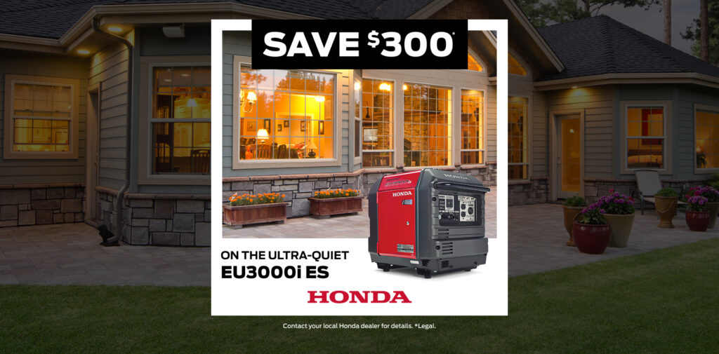 Honda Generator Offer - EU3000