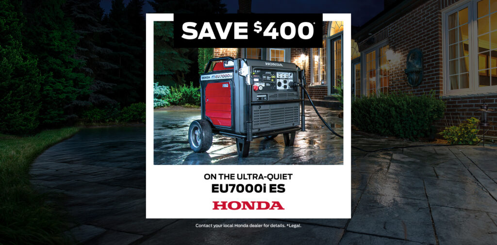Honda Generator Offer - EU7000